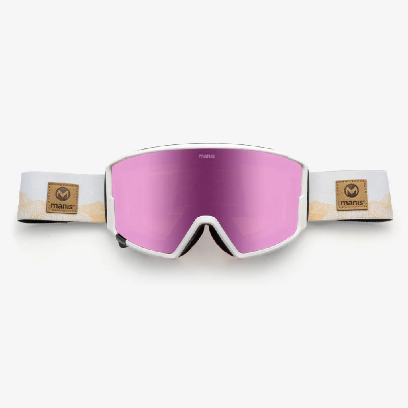 Manis V1 Goggle White – Pink