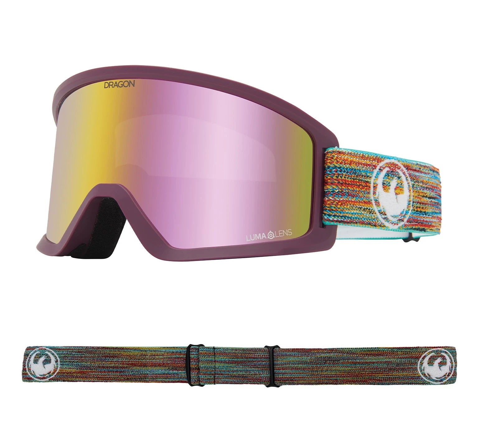 Dragon DX3 OTG Snow Goggles Shred Together / Lumalens Pink Ion