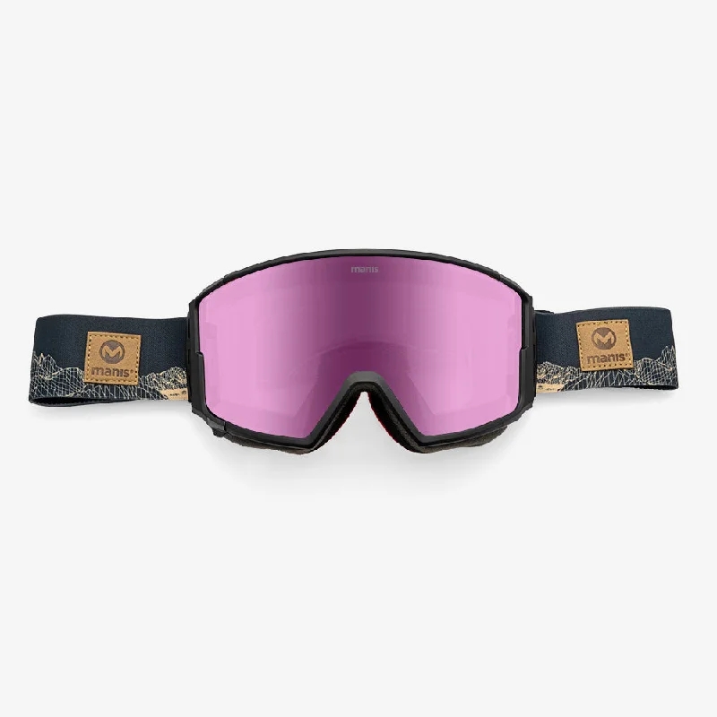 Manis V1 Goggle Black – Pink