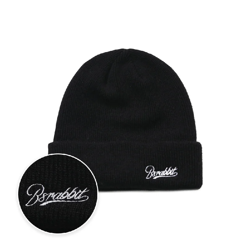 LOGO EMBR BEANIE BLACK