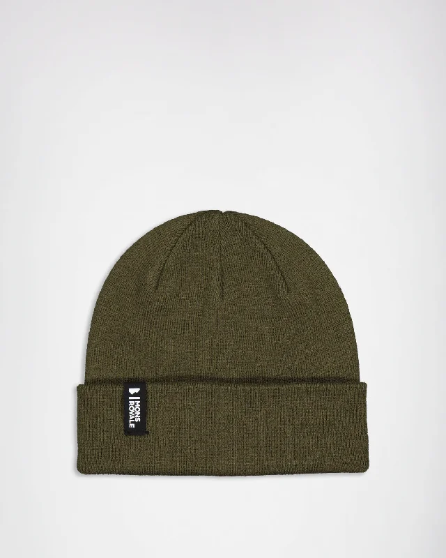 McCloud Merino Beanie - Dark Olive