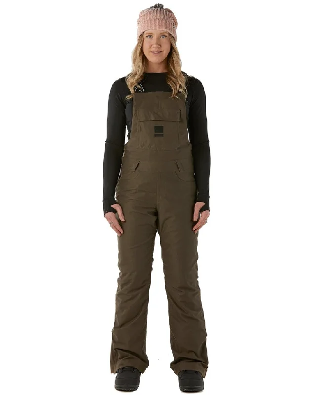 Rojo Snow Day Bib Pants Womens Black Olive