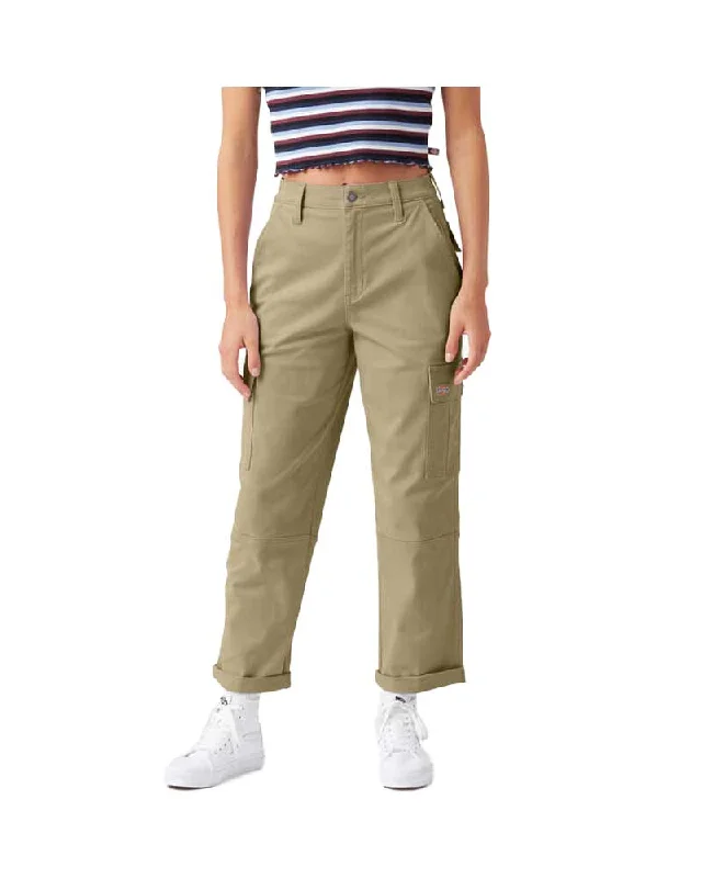 Dickies Women's Cropped Cargo Pant Desert Sand