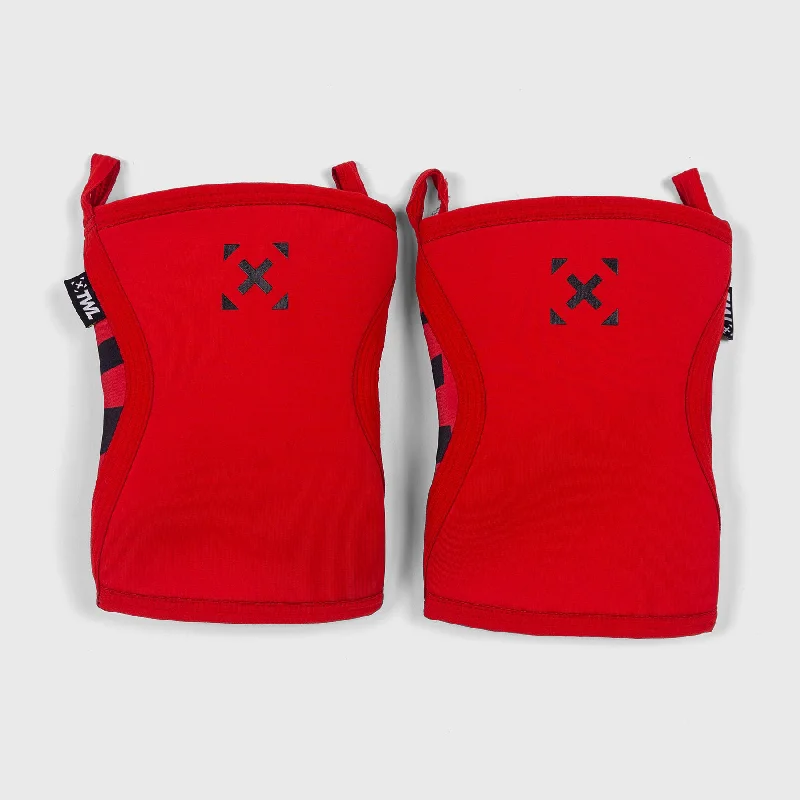 TWL - EVERYDAY KNEE SLEEVES (PAIR) - 5mm & 7mm - ARTISAN RED/BLACK