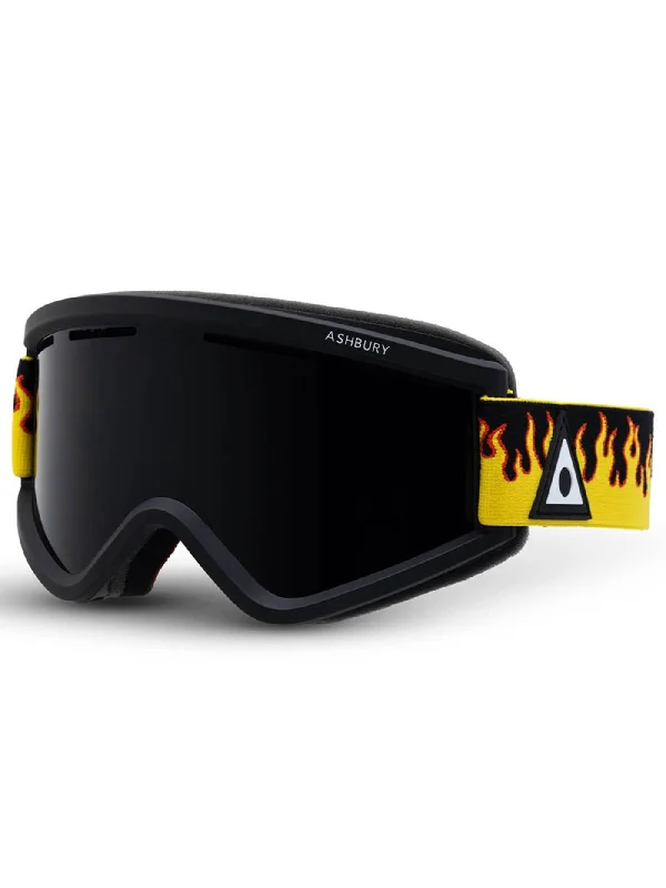 Blackbird Yellow Flame/Dark Smoke Goggle + Spare Lens