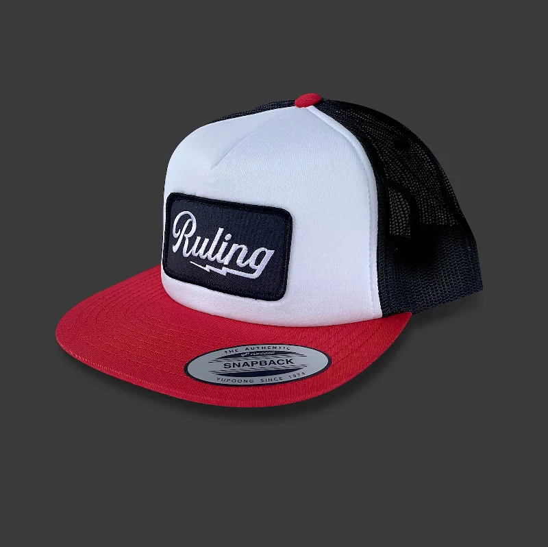 Ruling Lightning Trucker Hat (Red/White/Black)