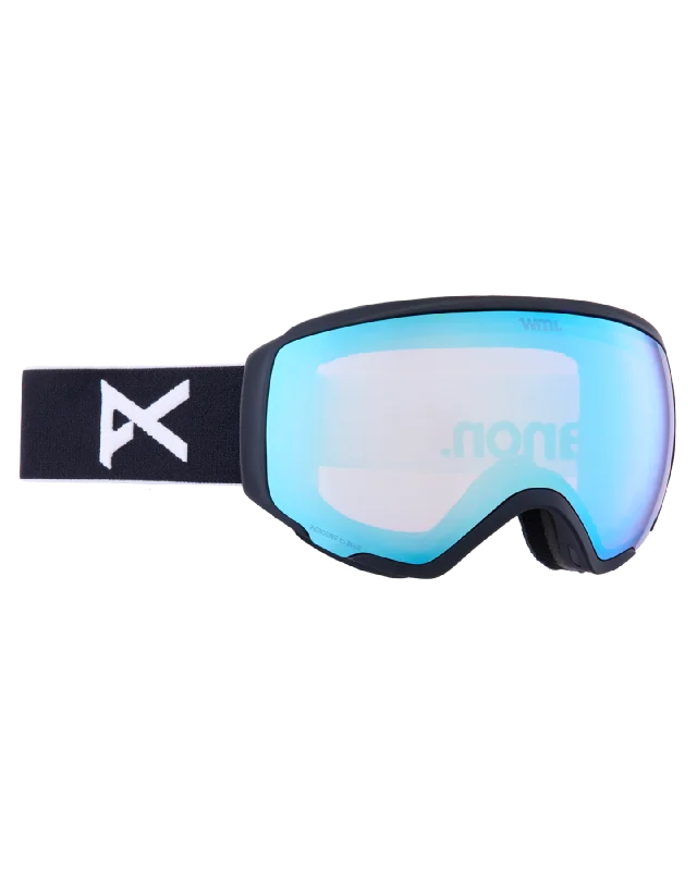 Anon WM1 Snow Goggles + Bonus Lens + MFI - Black / Perceive Variable Blue