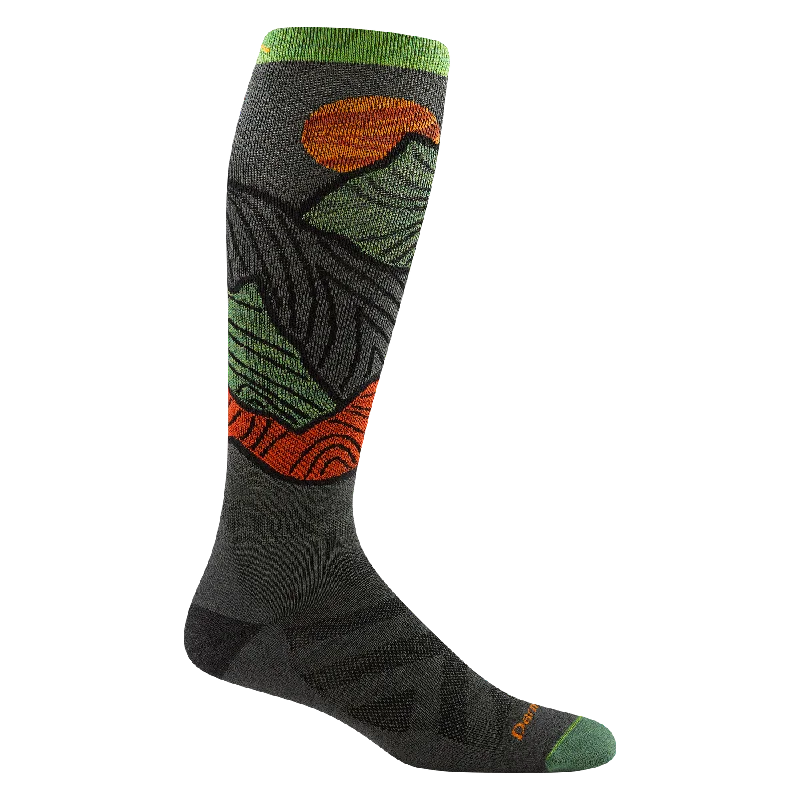 Men's Titan Over-the-Calf Lightweight with Cushion Ski & Snowboard Sock - Forest