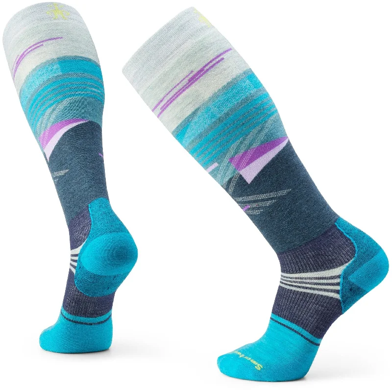 Smartwool Snowboard Targeted Cushion Broken Lines Pattern Over-The-Calf Socks