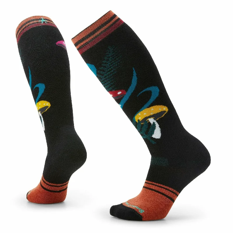 Smartwool Womens Snowboard Full Cushion Fungi Fabulous Over-The-Calf Ski Socks