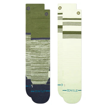 Backside Mid (Snowboard Socks) 2pk | Green