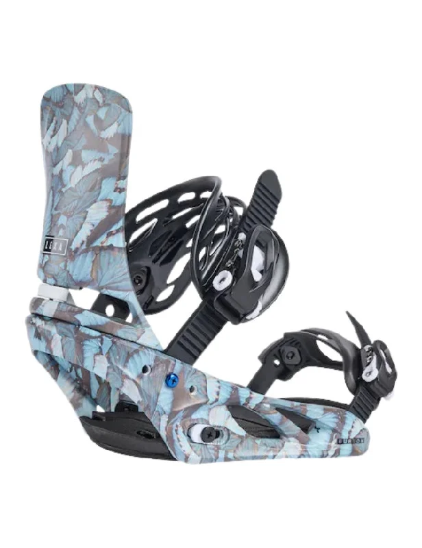 Burton Women's Lexa Snowboard Binding 2025 | Blue Butterflies