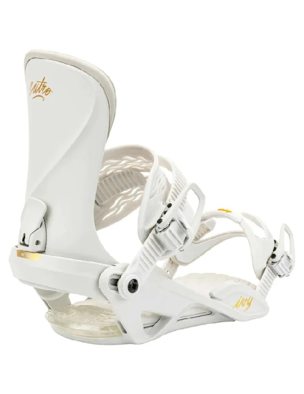 Nitro Women's Ivy Snowboard Binding 2025 | Off White