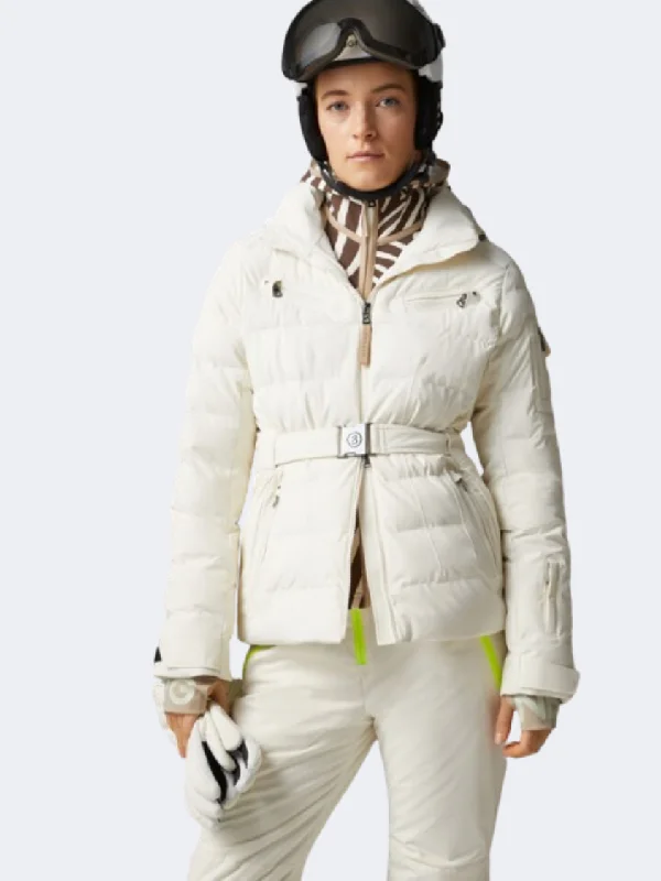 Bogner Ellya Women Skiing Jacket Off White