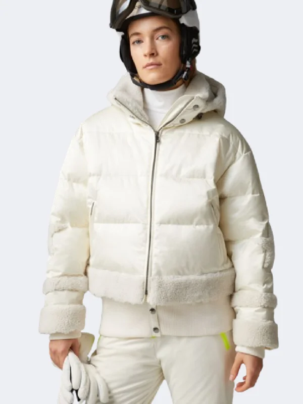 Bogner Mia Women Skiing Jacket Off White