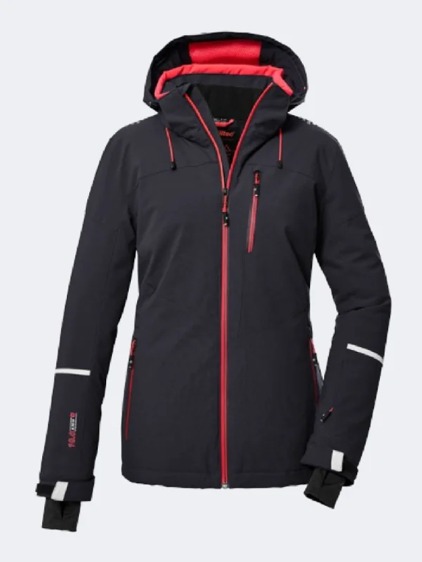 Killtec Ksw 81 Women Skiing Jacket Black Blue/Red