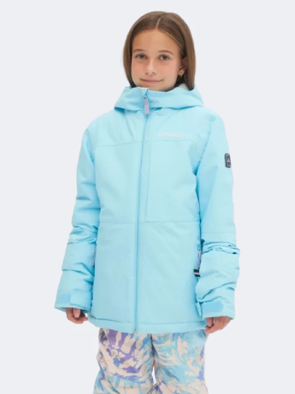 ONeill Lite Girls Skiing Jacket Blue Wave