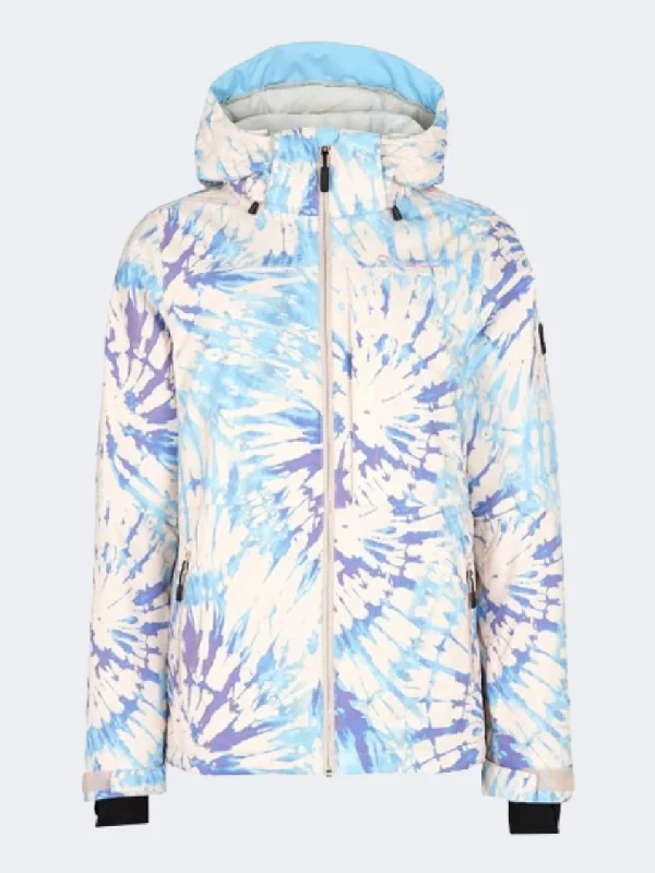 ONeill Lite Women Skiing Jacket Pink Tie Dye