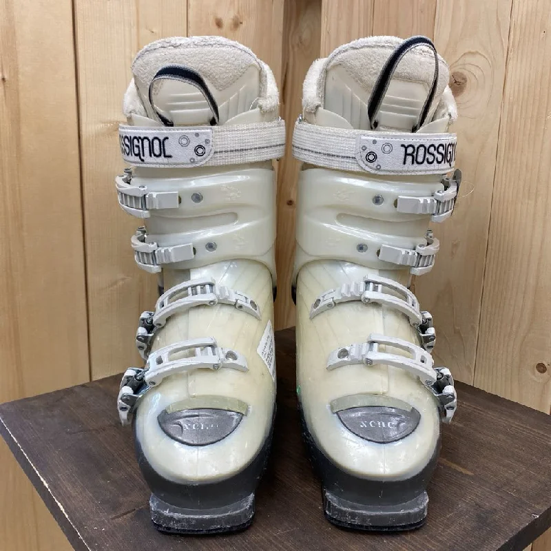 Rossignol - Women's Xena 50 Downhill Ski Boots - MSRP $350: White/Grey-women-26.5